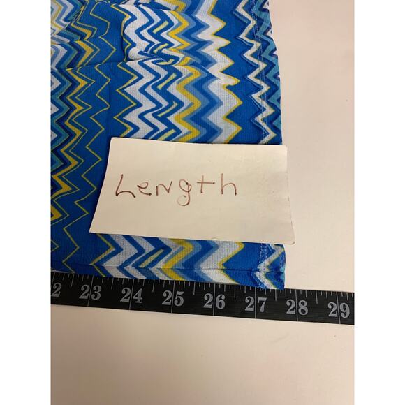 INC Blouse Chevron Print Babydoll Boho Whimsical Womens SZ XL - Picture 7 of 8